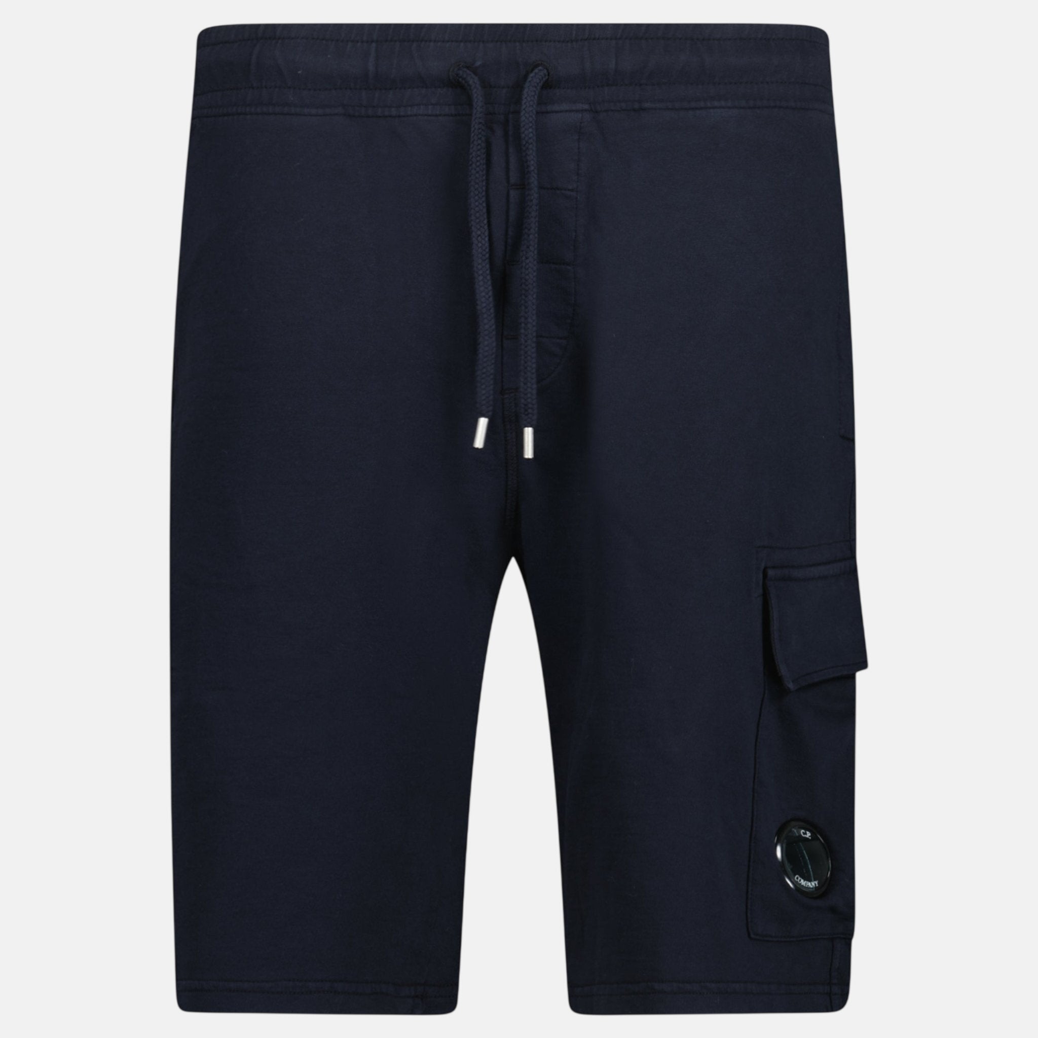 CP Company Light Fleece Lens Sweat Shorts Navy – C63 | Studio DOS by Designer Outlet Sales