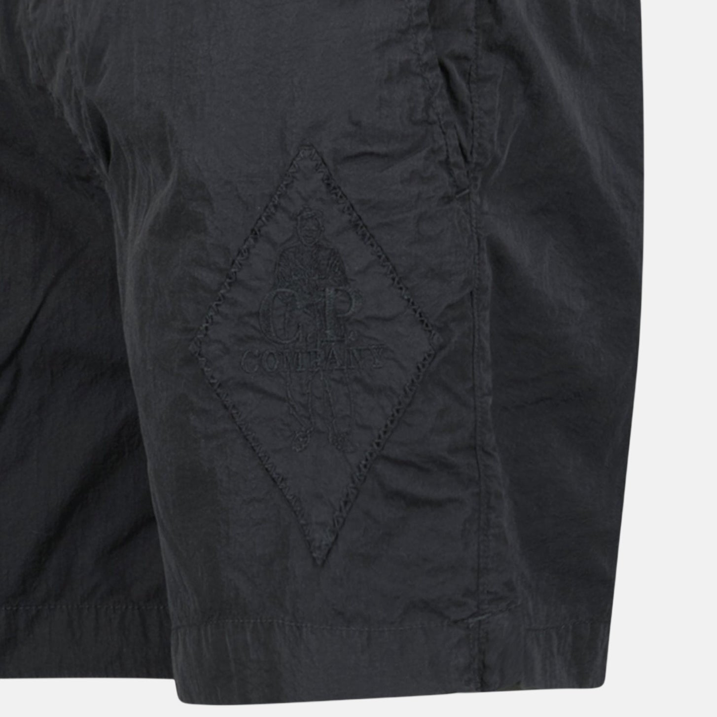 CP Company Logo - Embroidered Swim Shorts Black – A1 | Studio DOS by Designer Outlet Sales