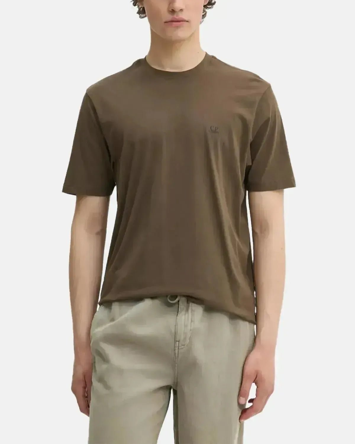 CP COMPANY MENS 30/1 JERSEY BACK GOGGLE T - SHIRT IVY GREEN – CP-COMPANY-18CMTS030A005100W-683-M | Studio DOS by Designer Outlet Sales