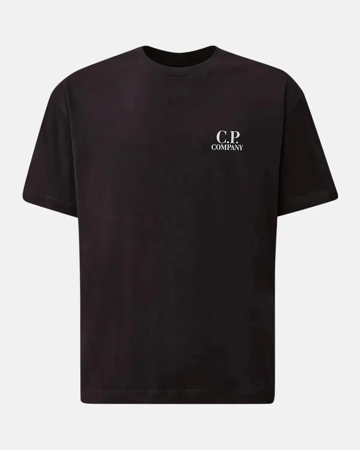 CP COMPANY MENS 30/1 JERSEY BACK LOGO T - SHIRT TOTAL ECLIPSE – CP-COMPANY-19CMTS103A-005100W-888-S | Studio DOS by Designer Outlet Sales