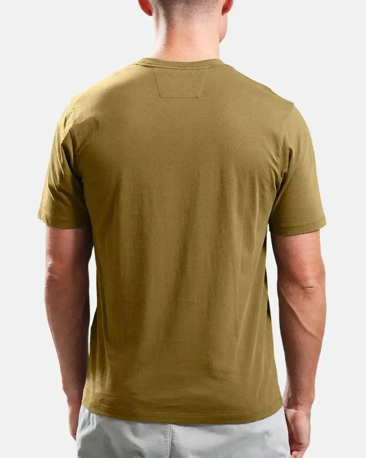 CP COMPANY MENS 30/1 JERSEY LABEL LOGO T - SHIRT CAPERS – CP-COMPANY-19CMTS723A-005100W-652-S | Studio DOS by Designer Outlet Sales