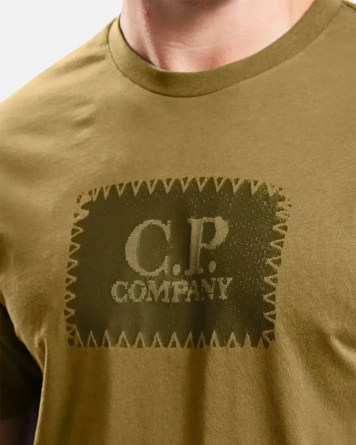 CP COMPANY MENS 30/1 JERSEY LABEL LOGO T - SHIRT CAPERS – CP-COMPANY-19CMTS723A-005100W-652-S | Studio DOS by Designer Outlet Sales