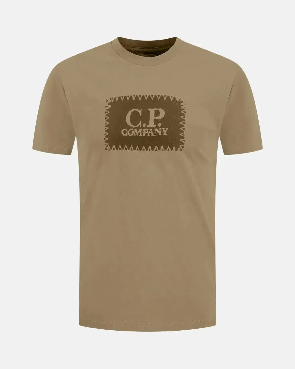 CP COMPANY MENS 30/1 JERSEY LABEL LOGO T - SHIRT FALLEN ROCK GREY – CP-COMPANY-19CMTS723A-005100W-356-S | Studio DOS by Designer Outlet Sales