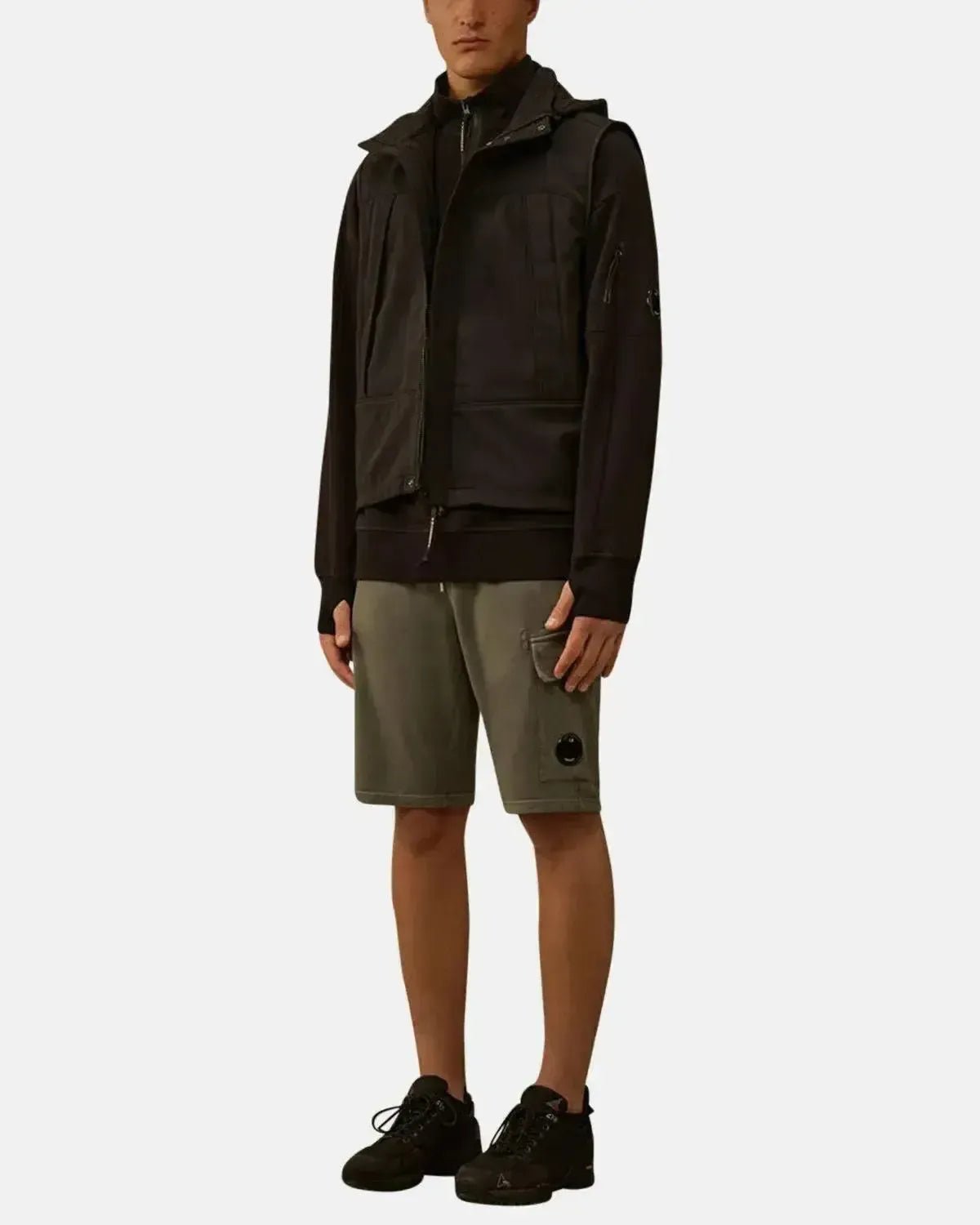 CP COMPANY MENS DIAGONAL RAISED FLEECE 1/4 ZIP SWEATSHIRT BLACK – CP-COMPANY-19CMSS153A-005086W-999-M | Studio DOS by Designer Outlet Sales