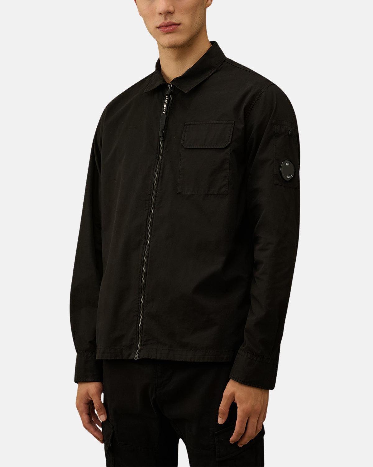 Gabardine Cp Company Zip Up Shirt Company Gabardine Zipped Shirt