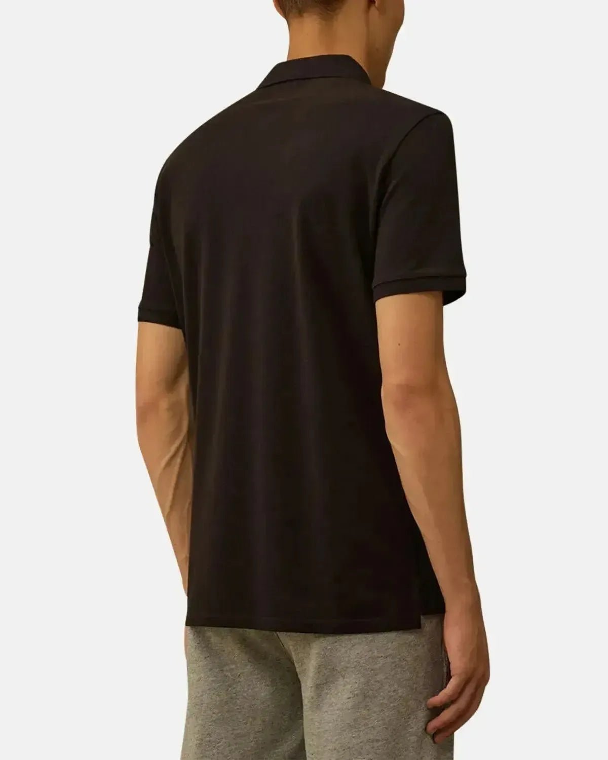 CP COMPANY MENS STRETCH PIQUET SHORT SLEEVE POLO BLACK – CP-COMPANY-RCCMPL721A-005263W-999-M | Studio DOS by Designer Outlet Sales