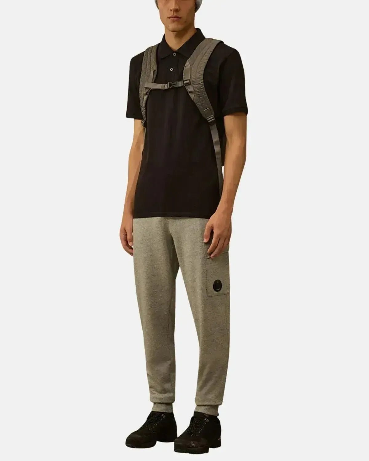 CP COMPANY MENS STRETCH PIQUET SHORT SLEEVE POLO BLACK – CP-COMPANY-RCCMPL721A-005263W-999-M | Studio DOS by Designer Outlet Sales