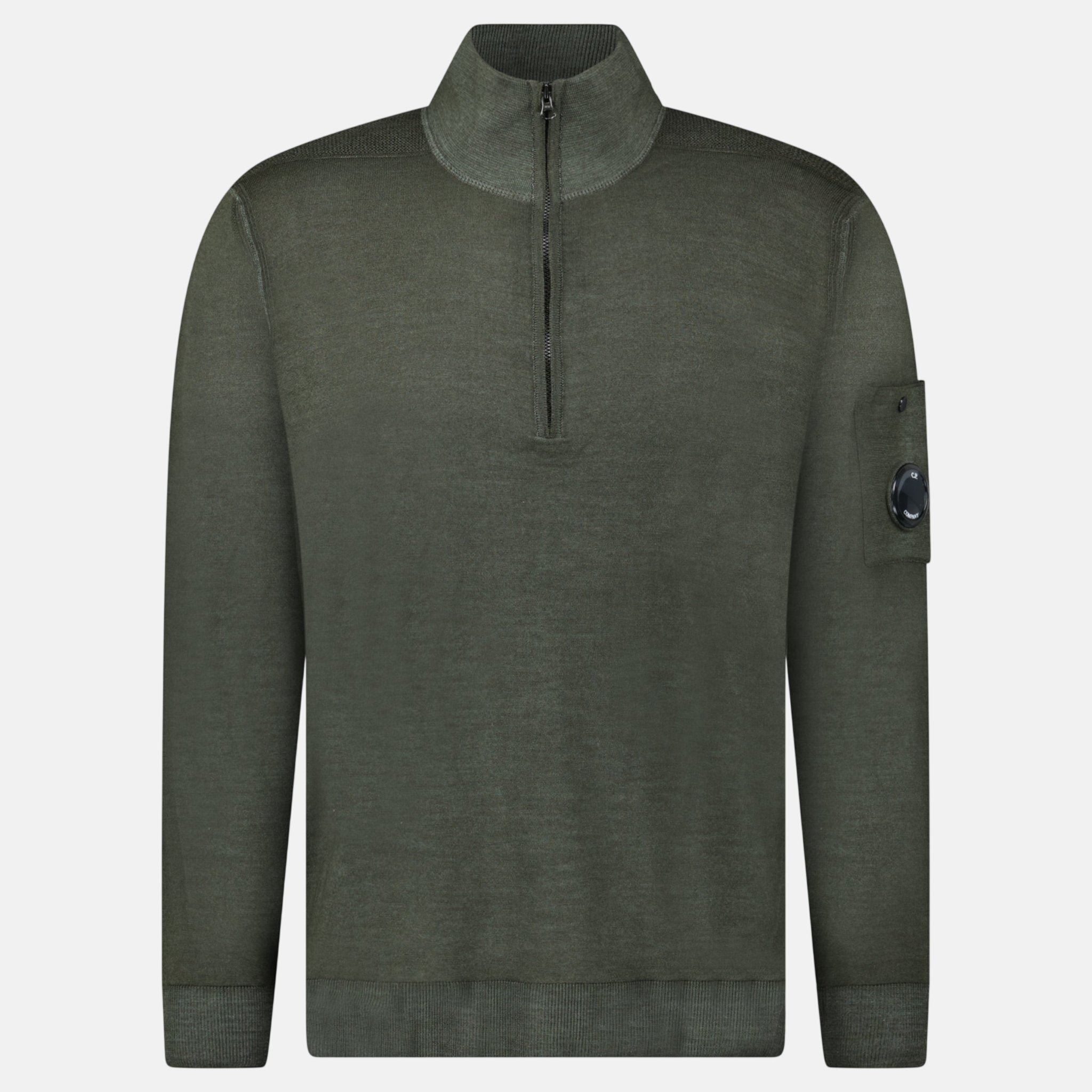 CP Company Merino Half - Zip Knitwear Dark Shadow – G5 | Studio DOS by Designer Outlet Sales
