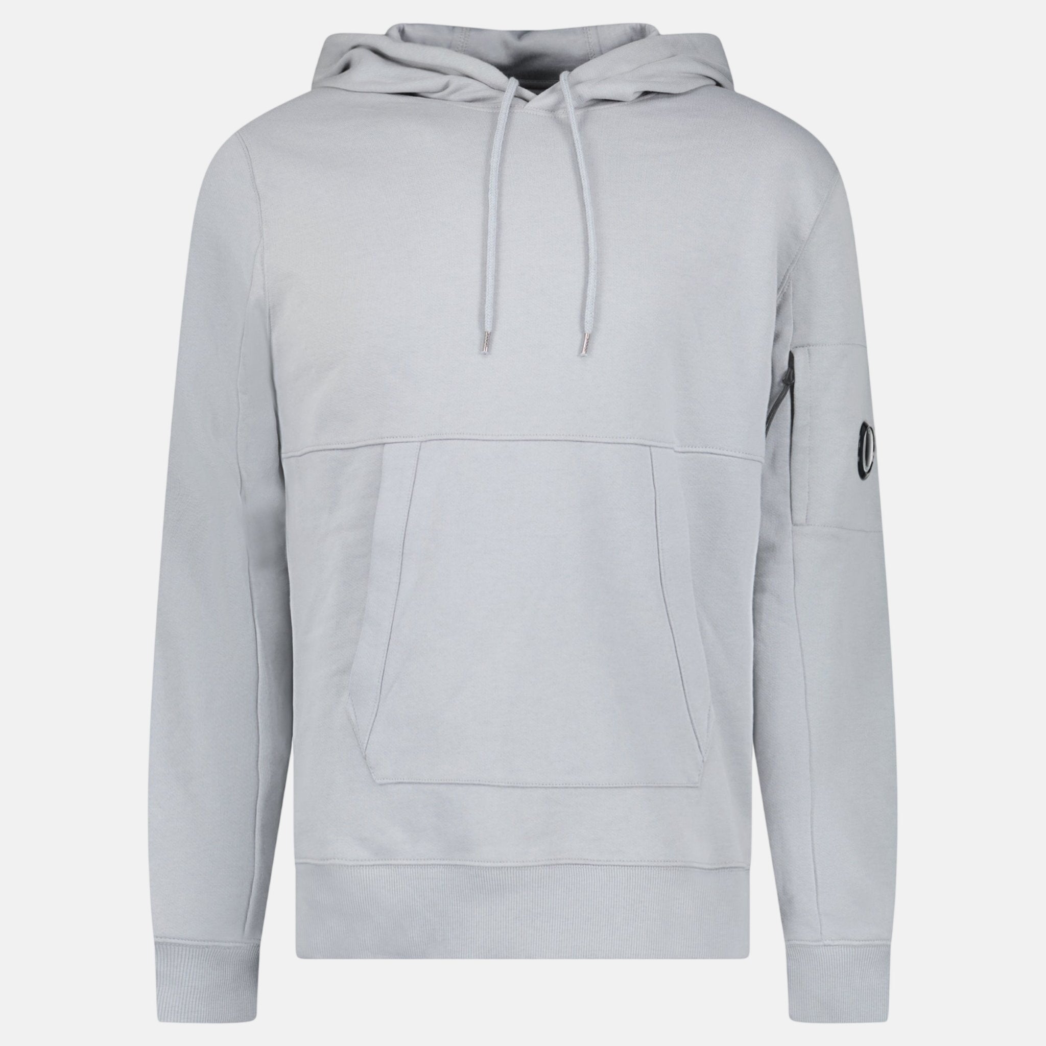 CP Company Micro Lens Diagonal Raised Hoodie Grey – sku-57891137454461 | Studio DOS by Designer Outlet Sales