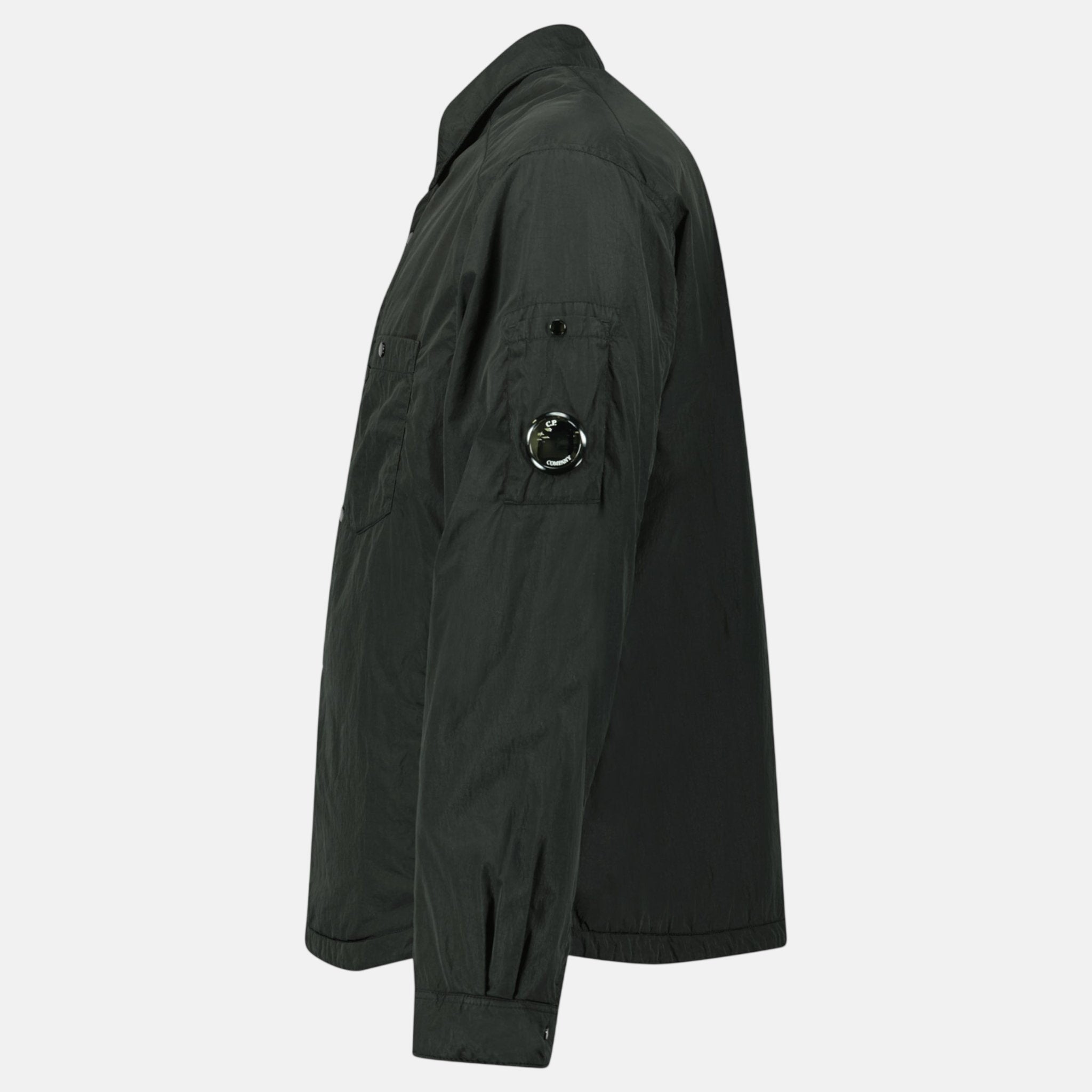 CP Company Nylon Button Up Lens Overshirt Black – Rail 6 L | Studio DOS by Designer Outlet Sales