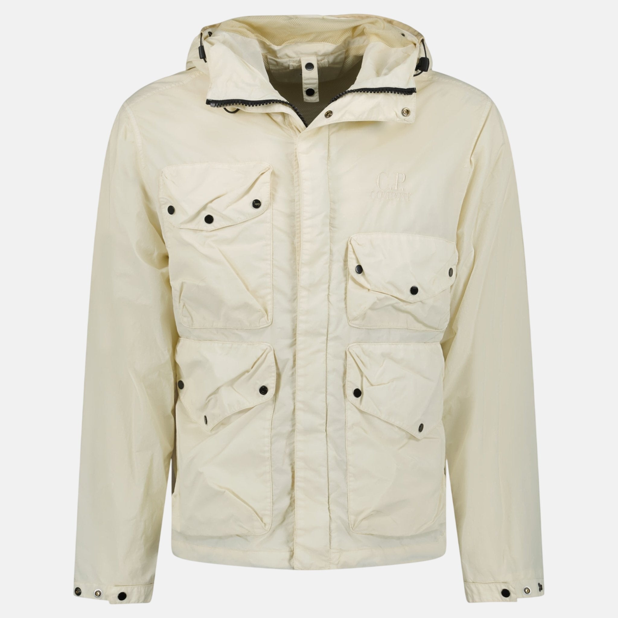 CP Company Shell Flatt Nylon Goggle Jacket Pistachio – A32 | Studio DOS by Designer Outlet Sales