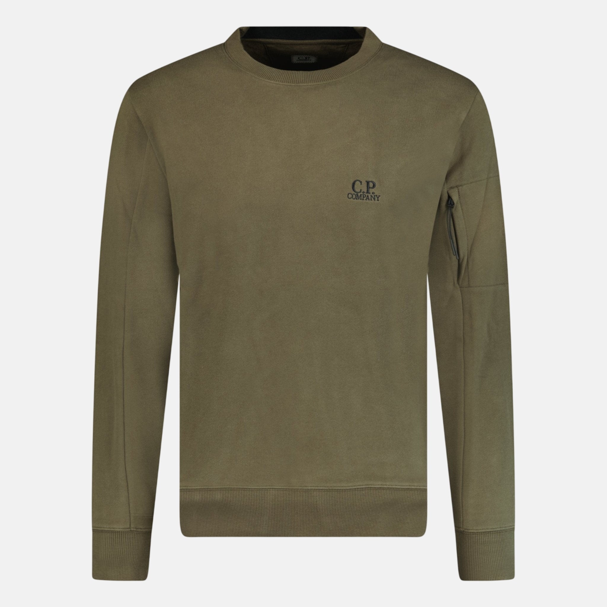 CP Company Stitched Logo Crewneck Sweatshirt Khaki – A24 | Studio DOS by Designer Outlet Sales