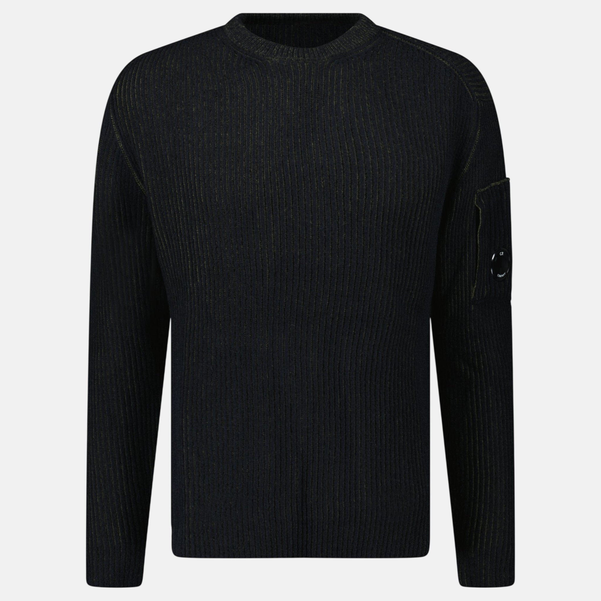 CP Company Vanise Crewneck Sweater Navy Green – A19 | Studio DOS by Designer Outlet Sales