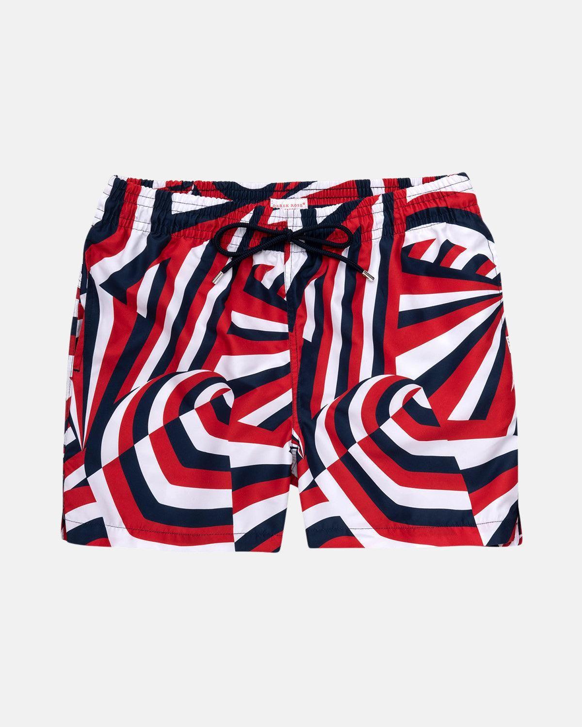 DEREK ROSE MENS MAUI 28 SWIM SHORTS RED – DEREK ROSE MENS MAUI 28 SWIM SHORTS RED-9765-MAUI028RED-M | Studio DOS by Designer Outlet Sales