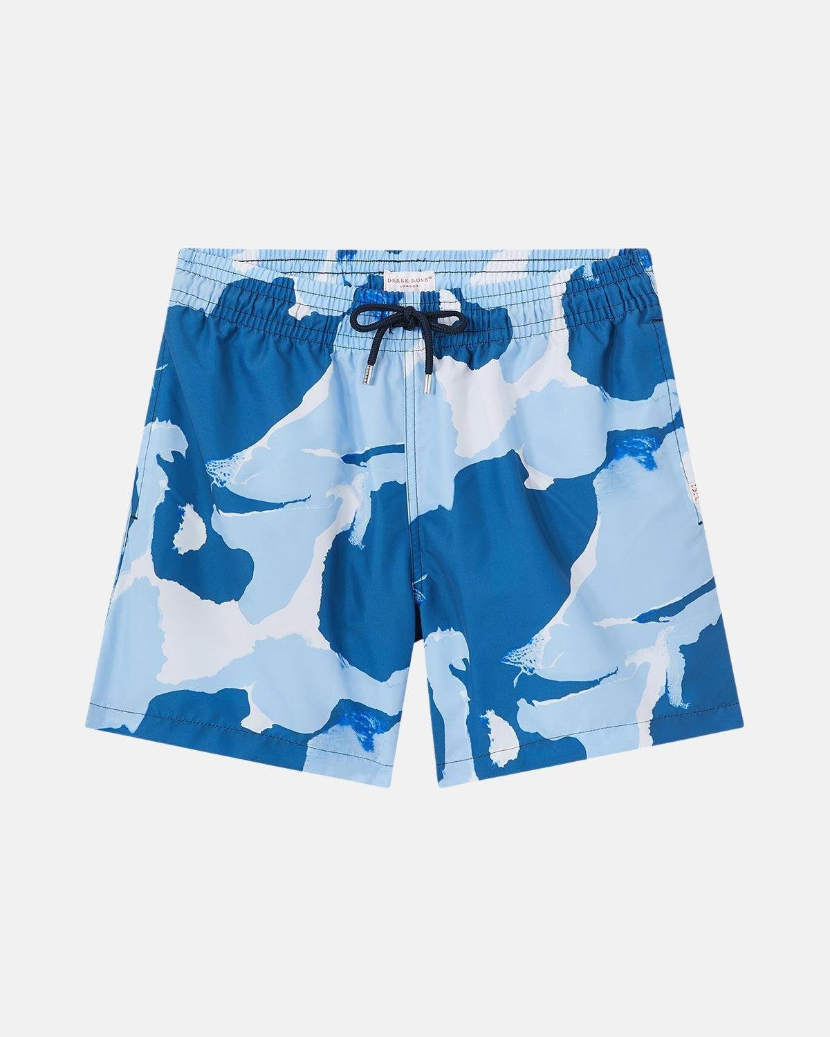 DEREK ROSE MENS MAUI 29 SWIM SHORTS BLUE – DEREK ROSE MENS MAUI 29 SWIM SHORTS BLUE-9761-MAUI029BLU-M | Studio DOS by Designer Outlet Sales
