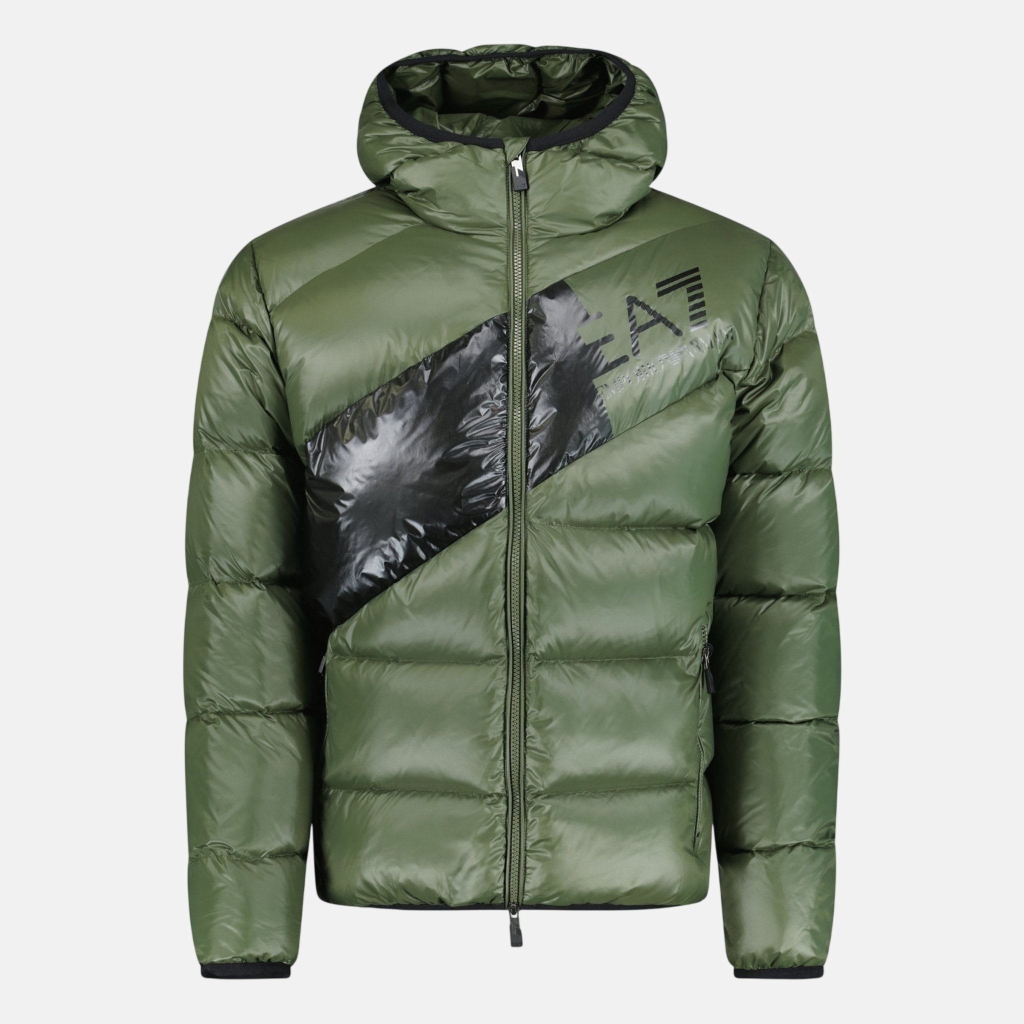 Emporio Armani Down Padded Puffer Jacket Forest Night Green – sku-48329980969238 | Studio DOS by Designer Outlet Sales