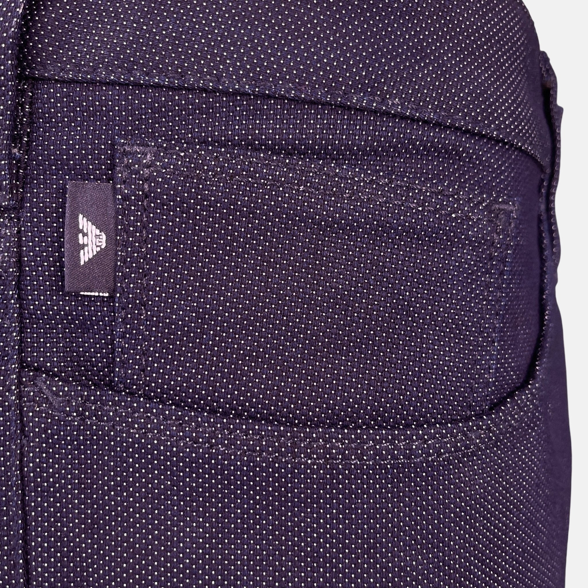 Emporio Armani J06 Slim Fit 5 Pocket Grey Eagle Black Belt Patch Jeans Navy – F24 | Studio DOS by Designer Outlet Sales