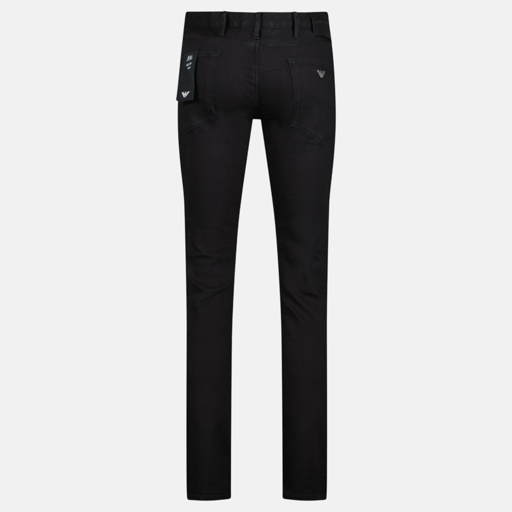 Emporio Armani J06 Slim Fit 5 Pocket Jeans Black – C67 | Studio DOS by Designer Outlet Sales