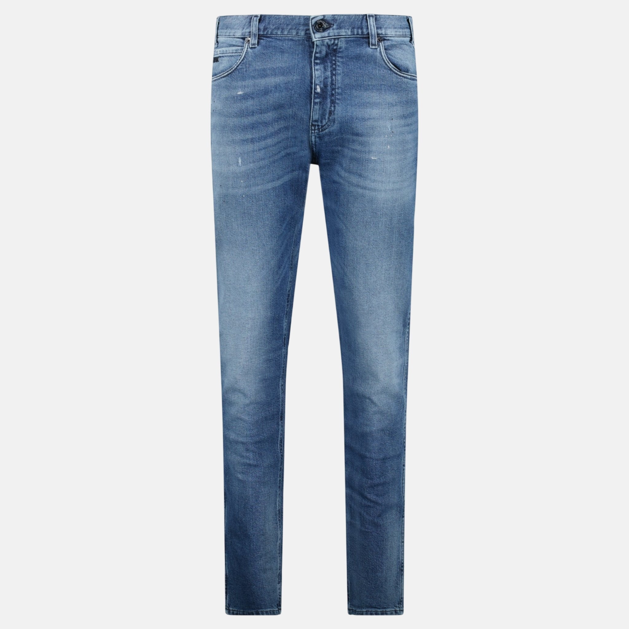 Emporio Armani J16 Slim - Cut Stonewashed Jeans Blue – C30 | Studio DOS by Designer Outlet Sales