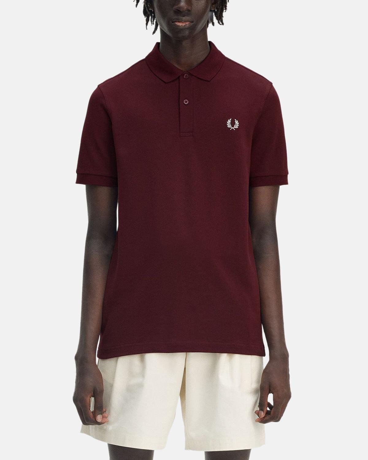 FRED PERRY M6000 POLO SHIRT OXBLOOD ECRU – FRED-PERRY-M6000-597-S | Studio DOS by Designer Outlet Sales