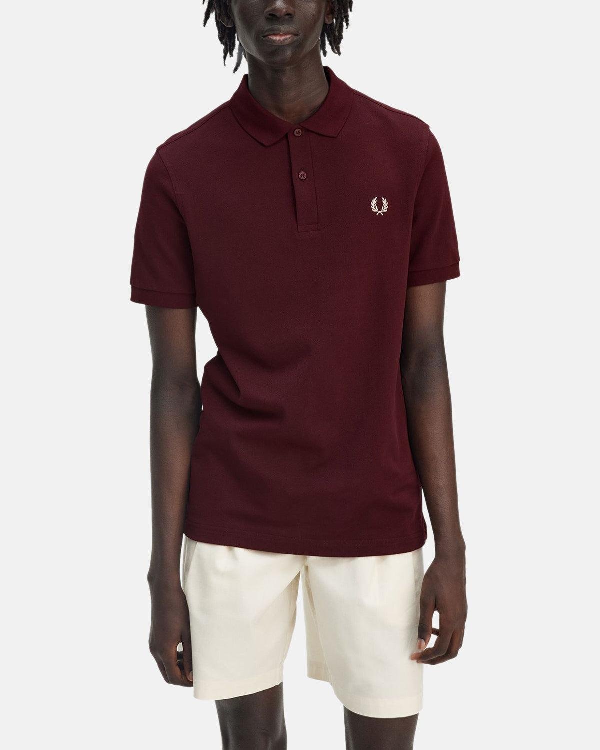 FRED PERRY M6000 POLO SHIRT OXBLOOD ECRU – FRED-PERRY-M6000-597-S | Studio DOS by Designer Outlet Sales