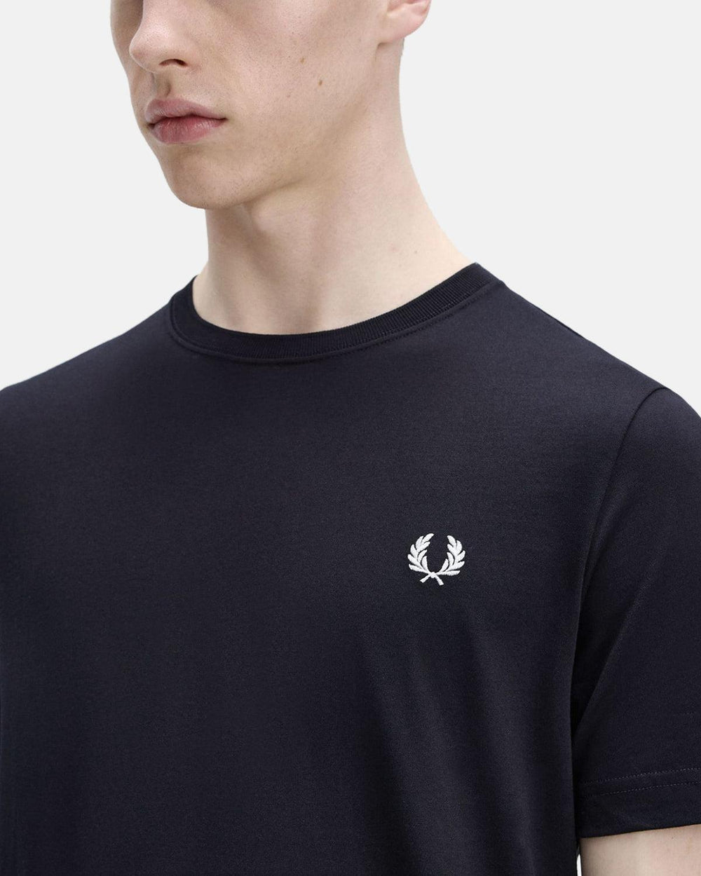 FRED PERRY MENS CREW NECK T-SHIRT NAVY – DESIGNER OUTLET SALES