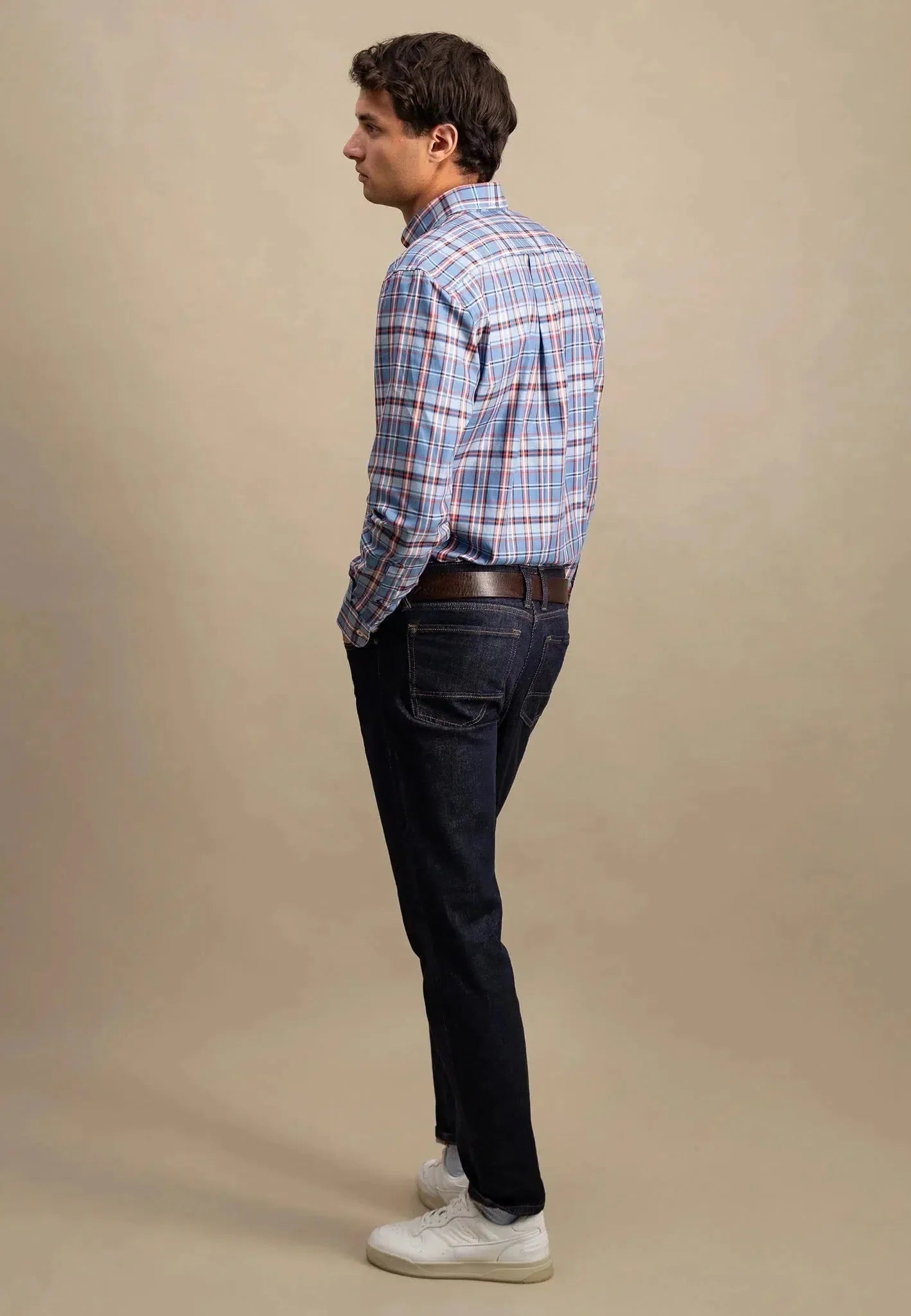 Fynch - Hatton Classic Mixed Check Shirt Cloud Blue – 14108020-625-S | Studio DOS by Designer Outlet Sales