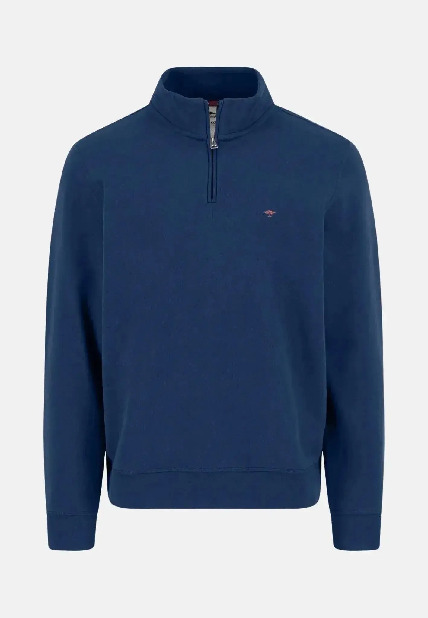 Fynch - Hatton Mens 1/4 Zip Stand Collar Cotton Sweat Midnight – 15141351-627-S | Studio DOS by Designer Outlet Sales