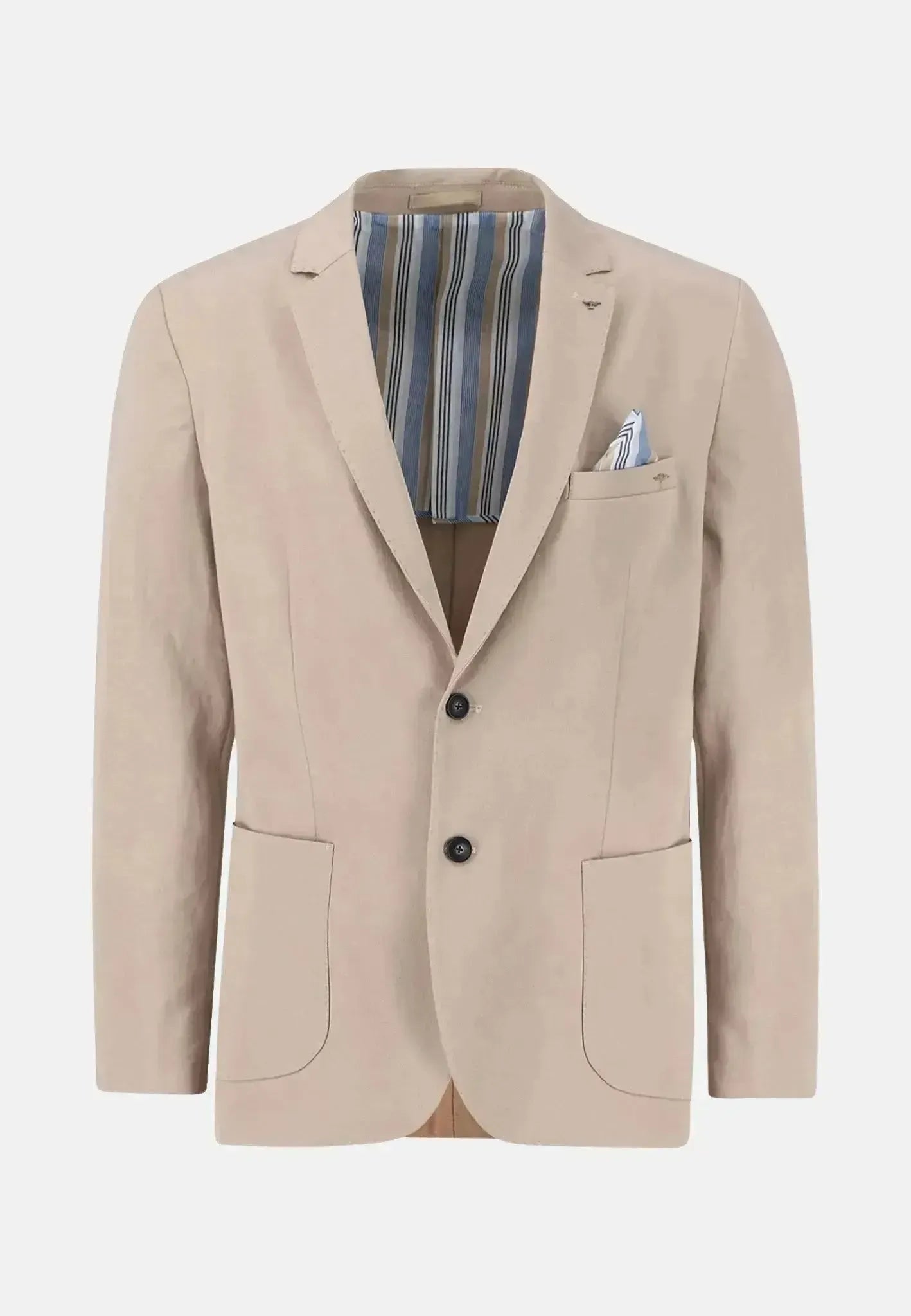 Fynch - Hatton Mens Cotton Twill Blazer Beige – 15022410-833-S | Studio DOS by Designer Outlet Sales