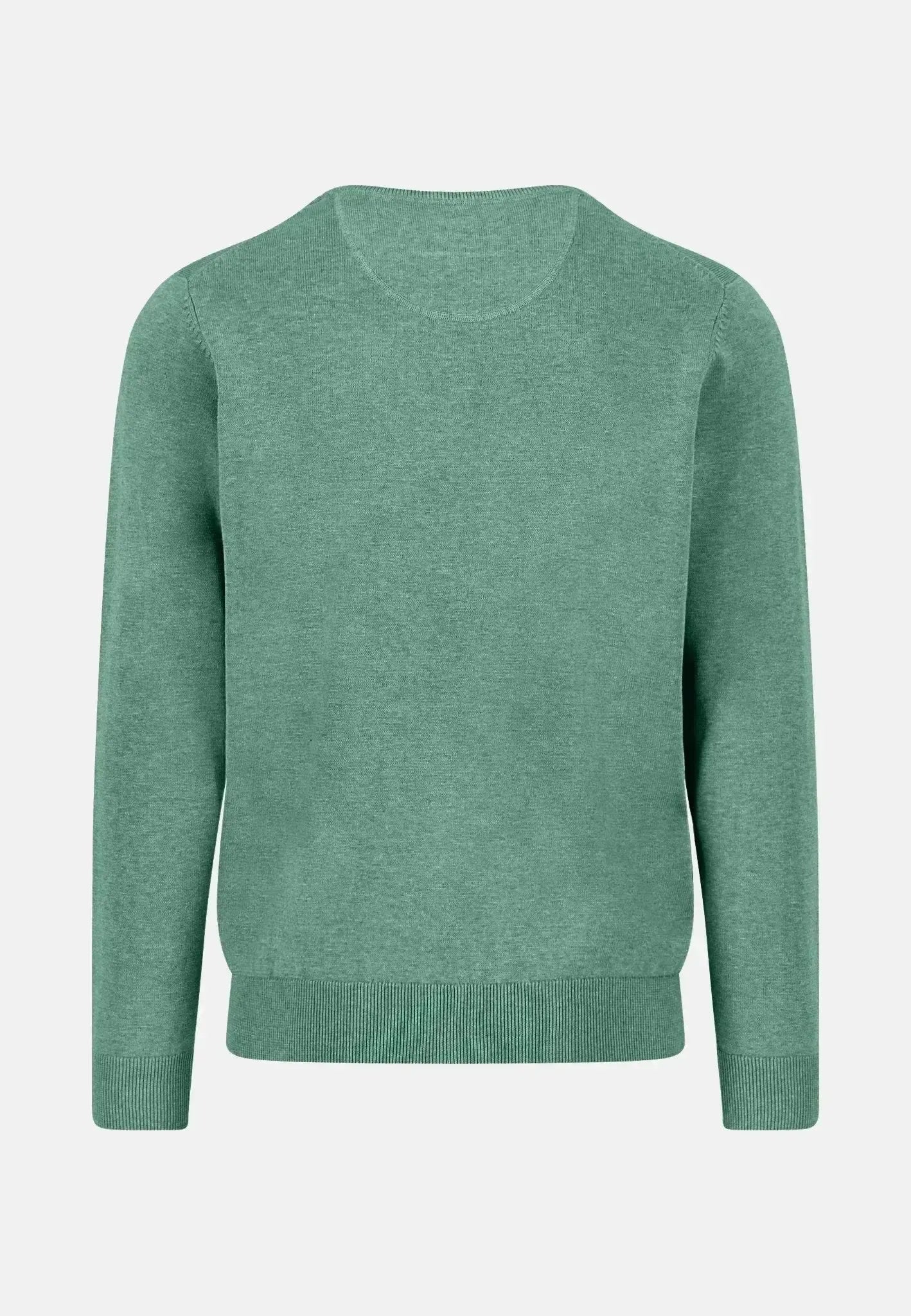 Fynch - Hatton Mens Fine Knit Cotton Crewneck Fern – 1514210-734-S | Studio DOS by Designer Outlet Sales