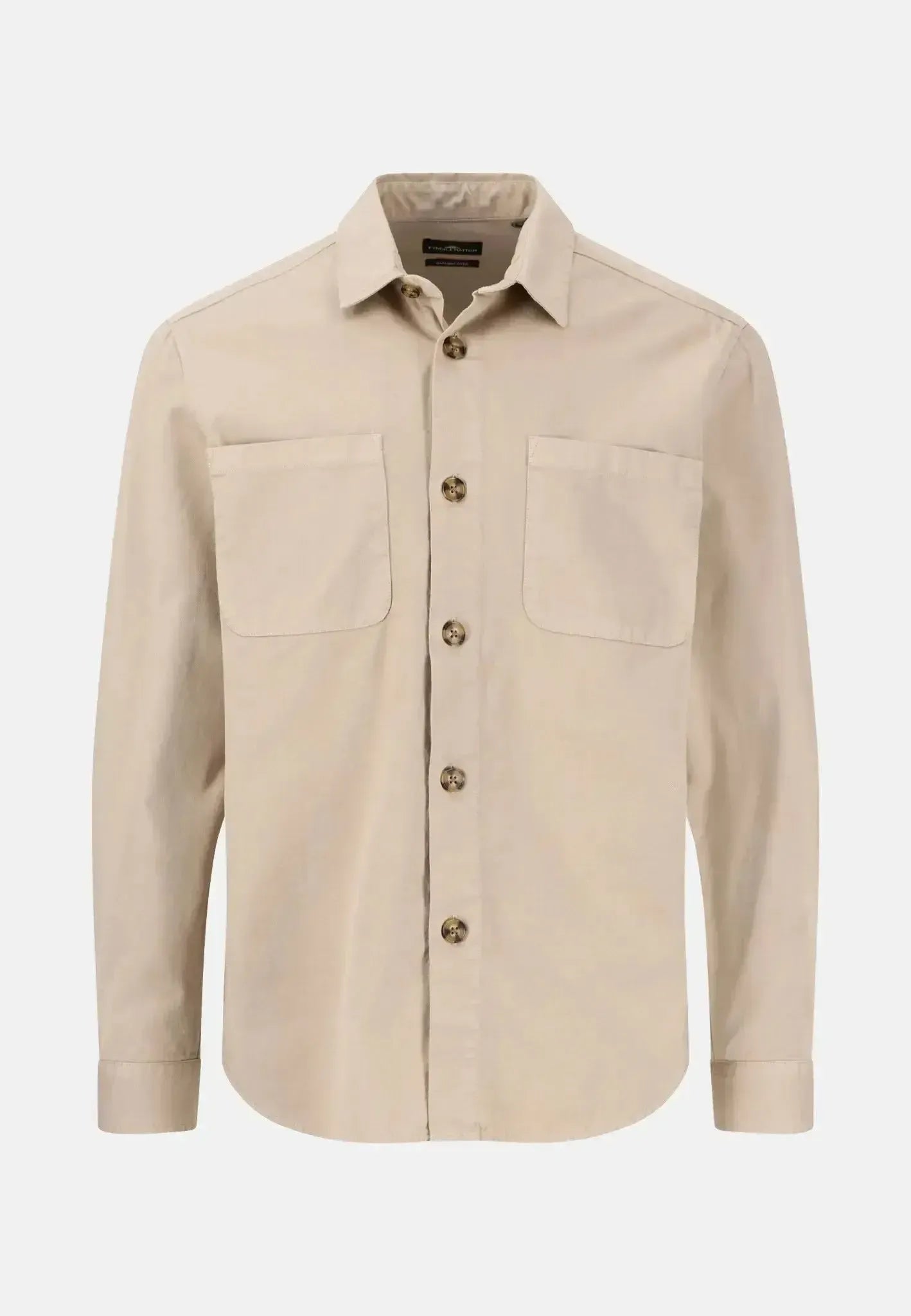 Fynch - Hatton Mens Garment Dyed Overshirt Sand – 15028314-837-S | Studio DOS by Designer Outlet Sales