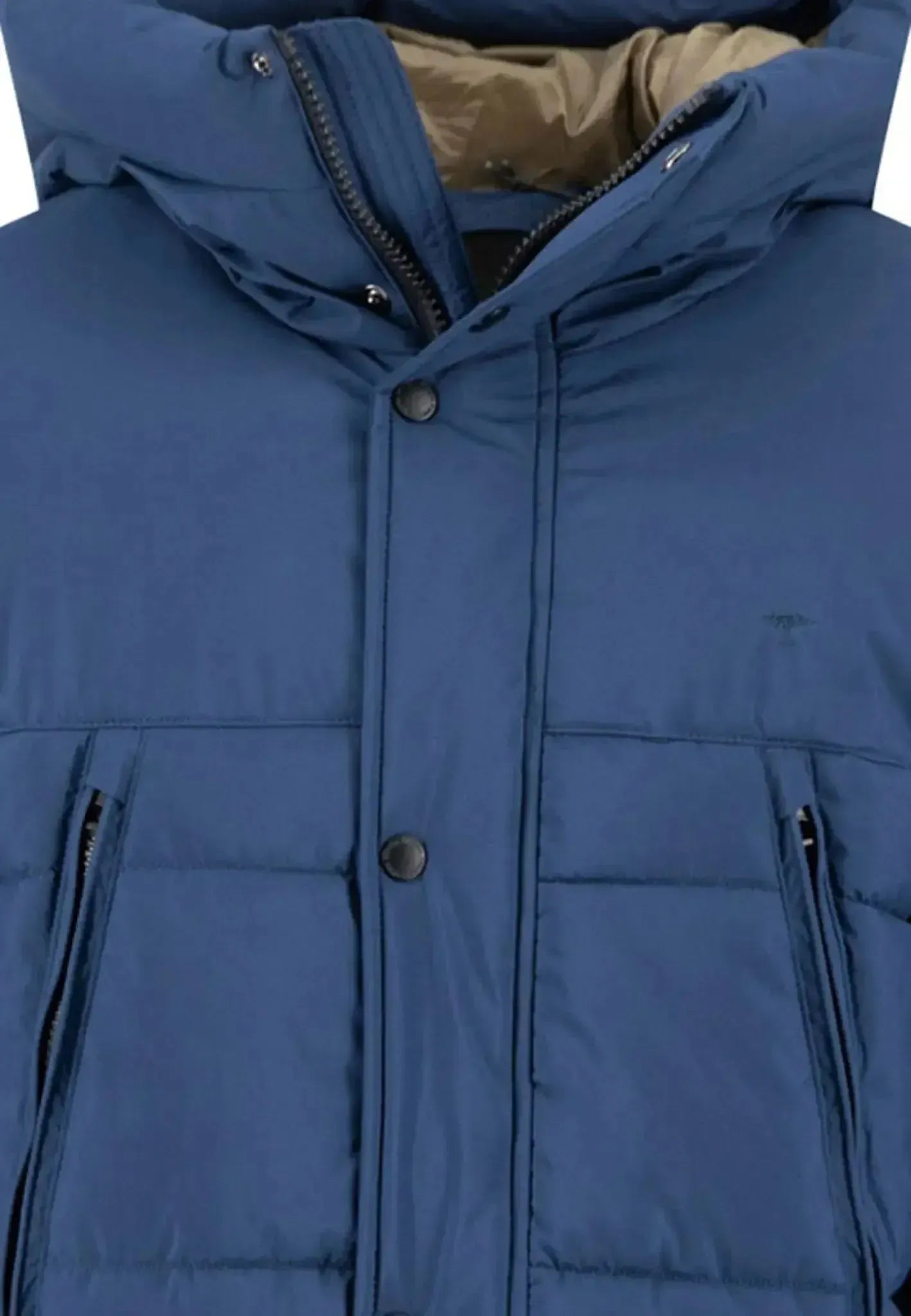Fynch - Hatton Mens Hooded Full Length Puffer Coat Misty Blue – 15102625-638-S | Studio DOS by Designer Outlet Sales