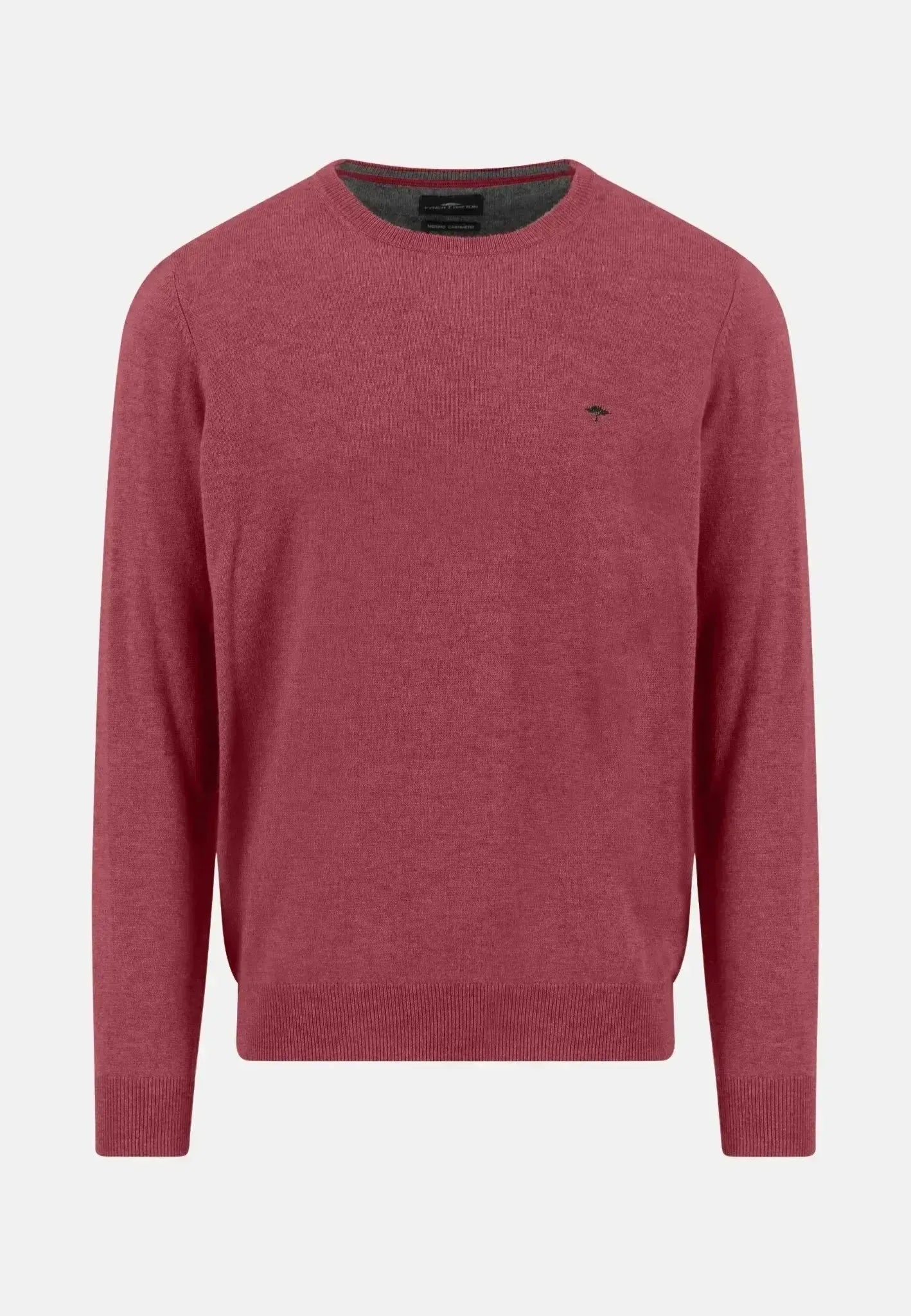 Fynch - Hatton Mens Merino Wool Cashmere Crewneck Knit Berry – 1514800-415-S | Studio DOS by Designer Outlet Sales