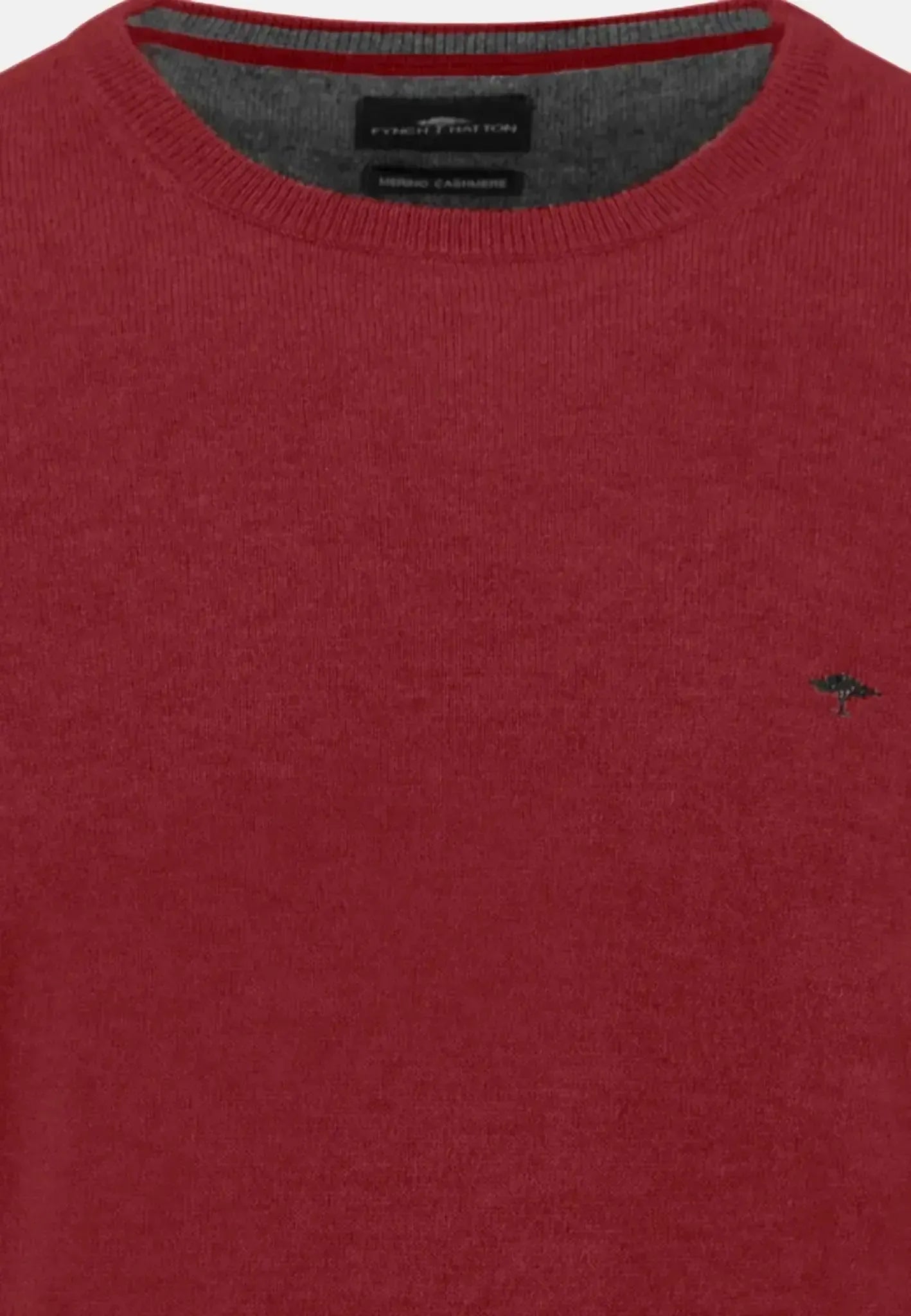 Fynch - Hatton Mens Merino Wool Cashmere Crewneck Knit Garnet Red – 1514800-367-S | Studio DOS by Designer Outlet Sales