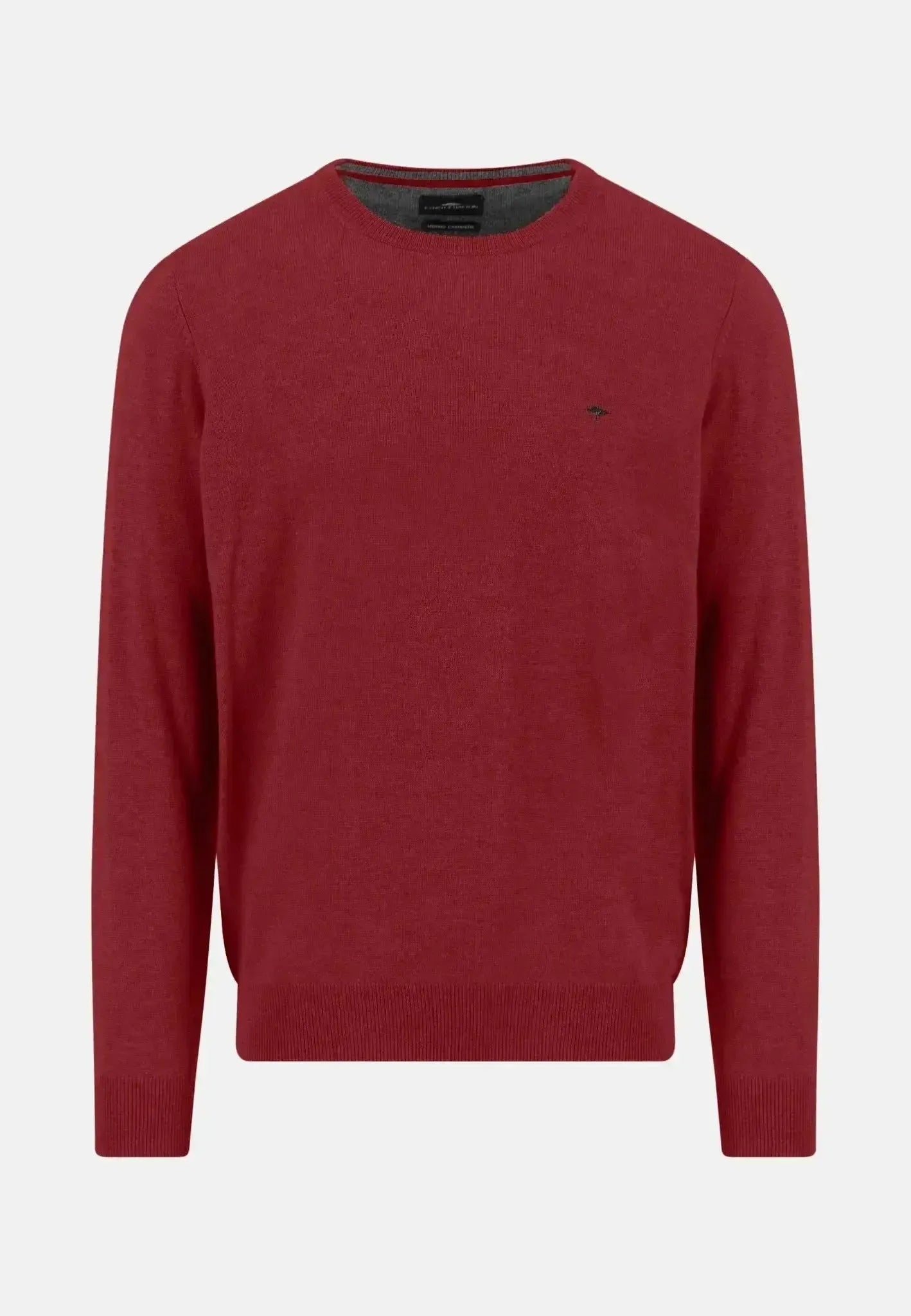 Fynch - Hatton Mens Merino Wool Cashmere Crewneck Knit Garnet Red – 1514800-367-S | Studio DOS by Designer Outlet Sales