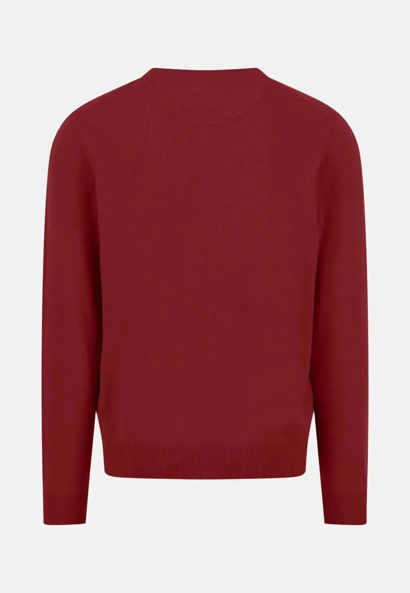 Fynch - Hatton Mens Merino Wool Cashmere V - Neck Knit Garnet Red – 1514801-367-S | Studio DOS by Designer Outlet Sales