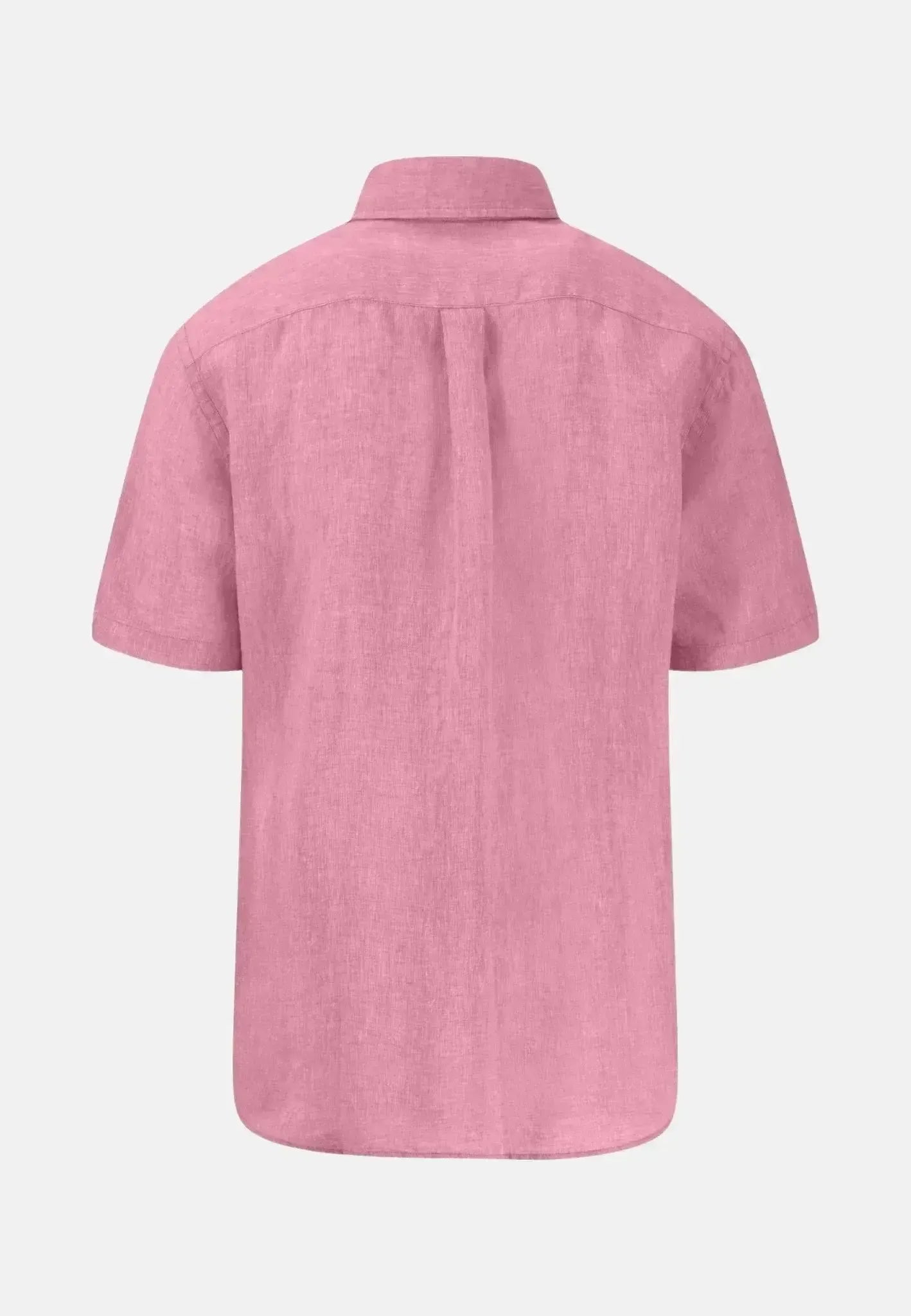 Fynch - Hatton Mens Premium Linen Button Down Short Sleeved Shirt Peony – 15046001-461-S | Studio DOS by Designer Outlet Sales