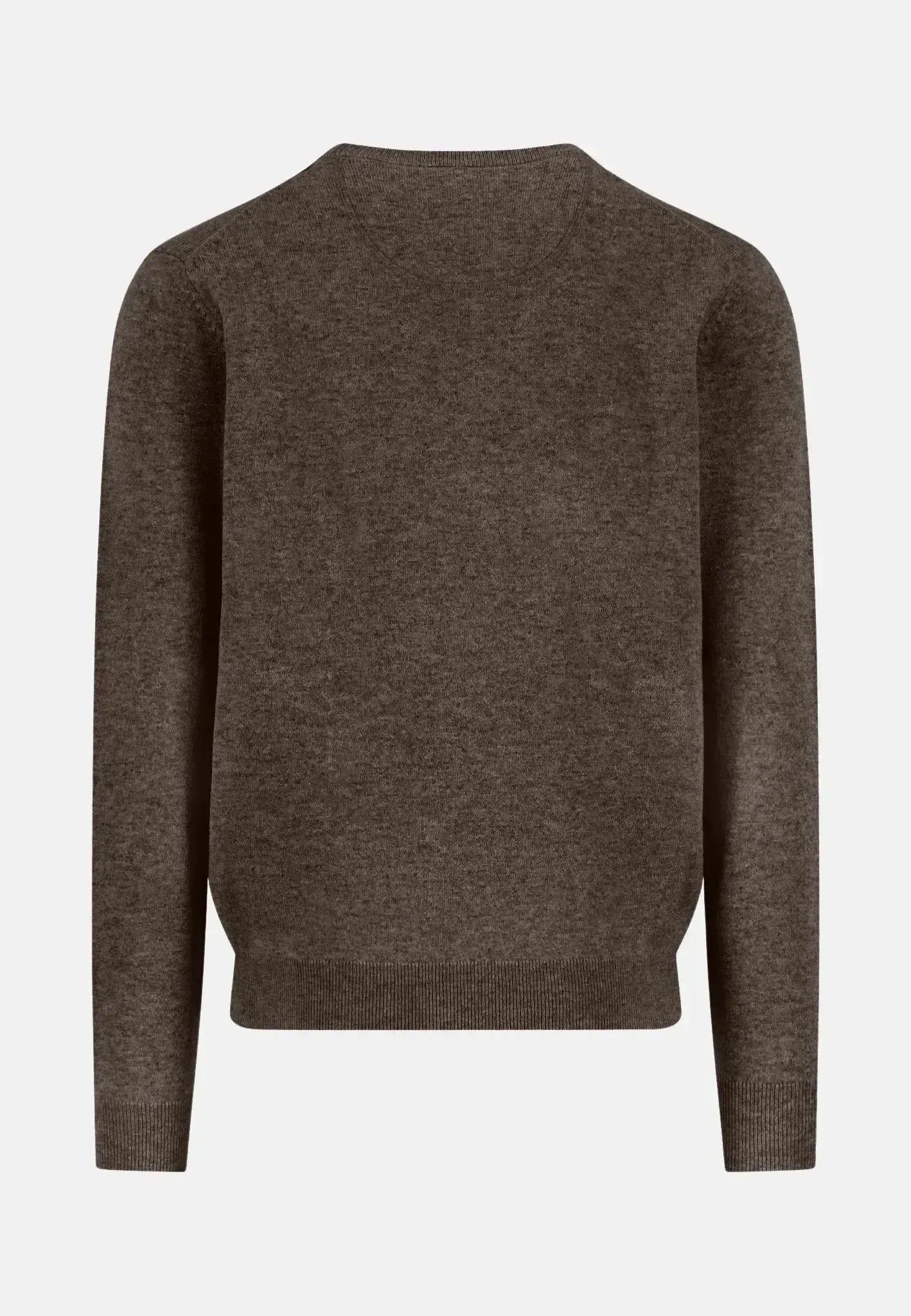 Fynch - Hatton Mens Pure Lambswool Crewneck Knit Dark Chocolate – 1510300-861-S | Studio DOS by Designer Outlet Sales