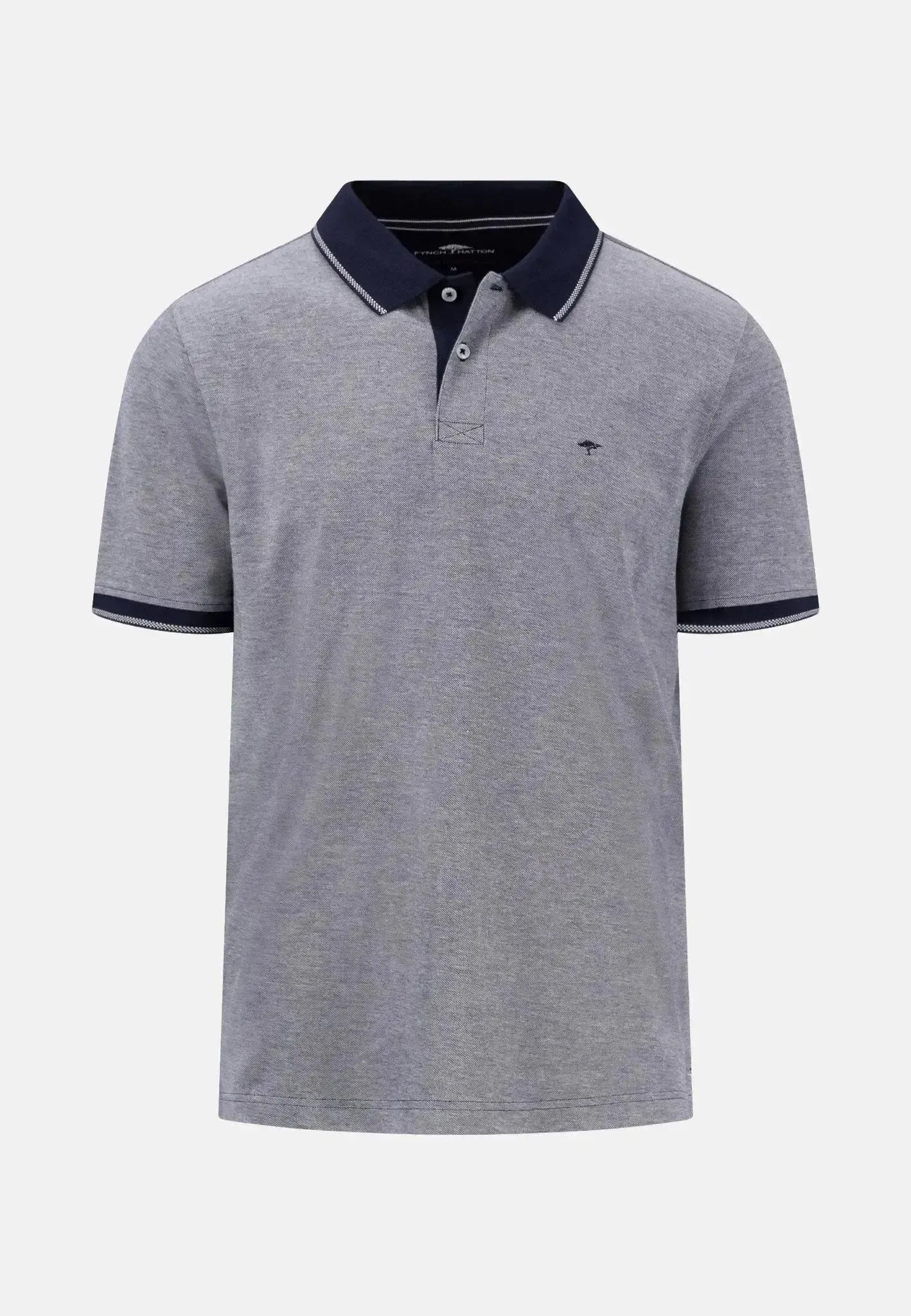 Fynch - Hatton Mens Two Tone Pique Polo Shirt Navy – 15031904-685-S | Studio DOS by Designer Outlet Sales