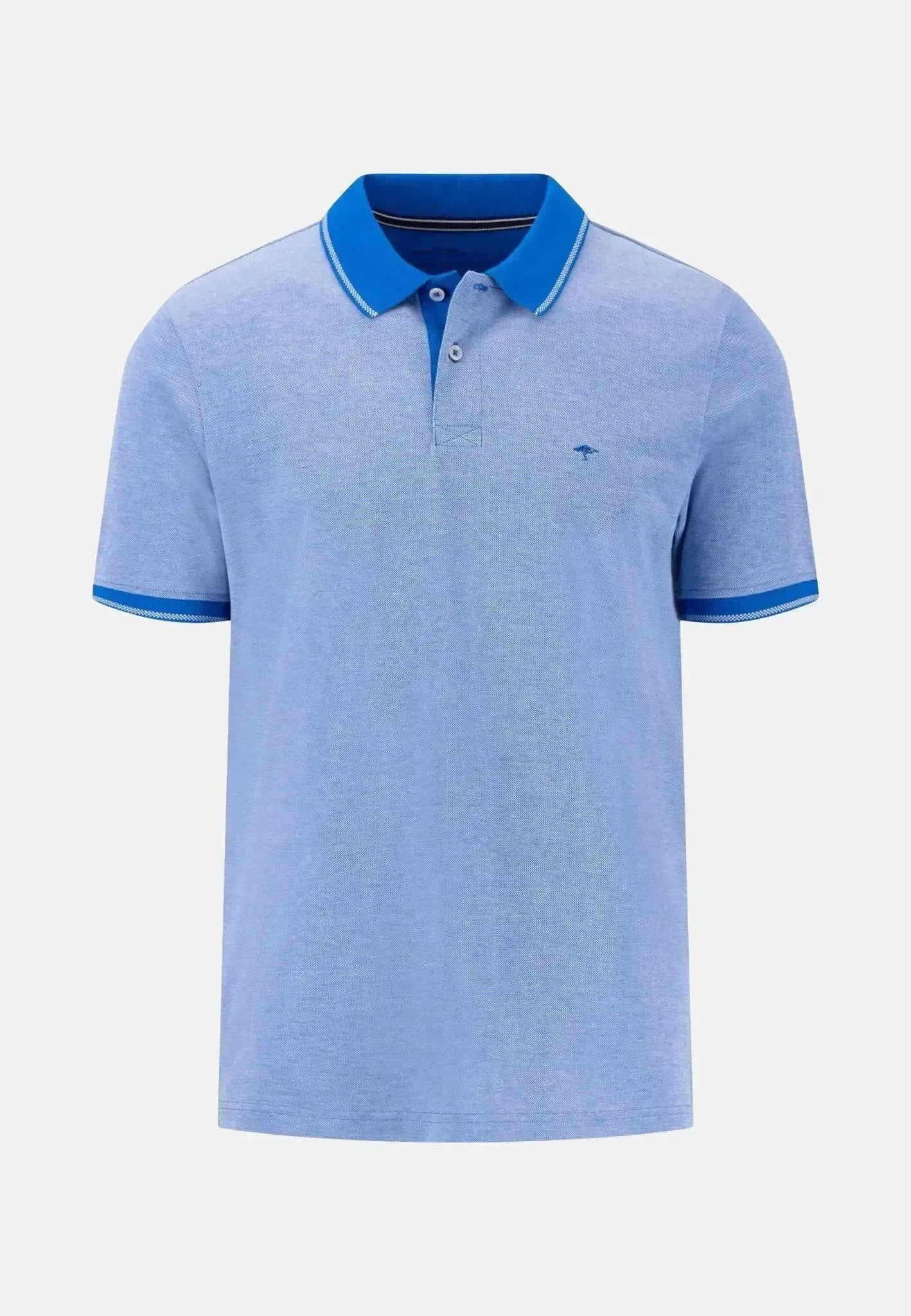 Fynch - Hatton Mens Two Tone Pique Polo Shirt Strong Blue – 15031904-628-S | Studio DOS by Designer Outlet Sales
