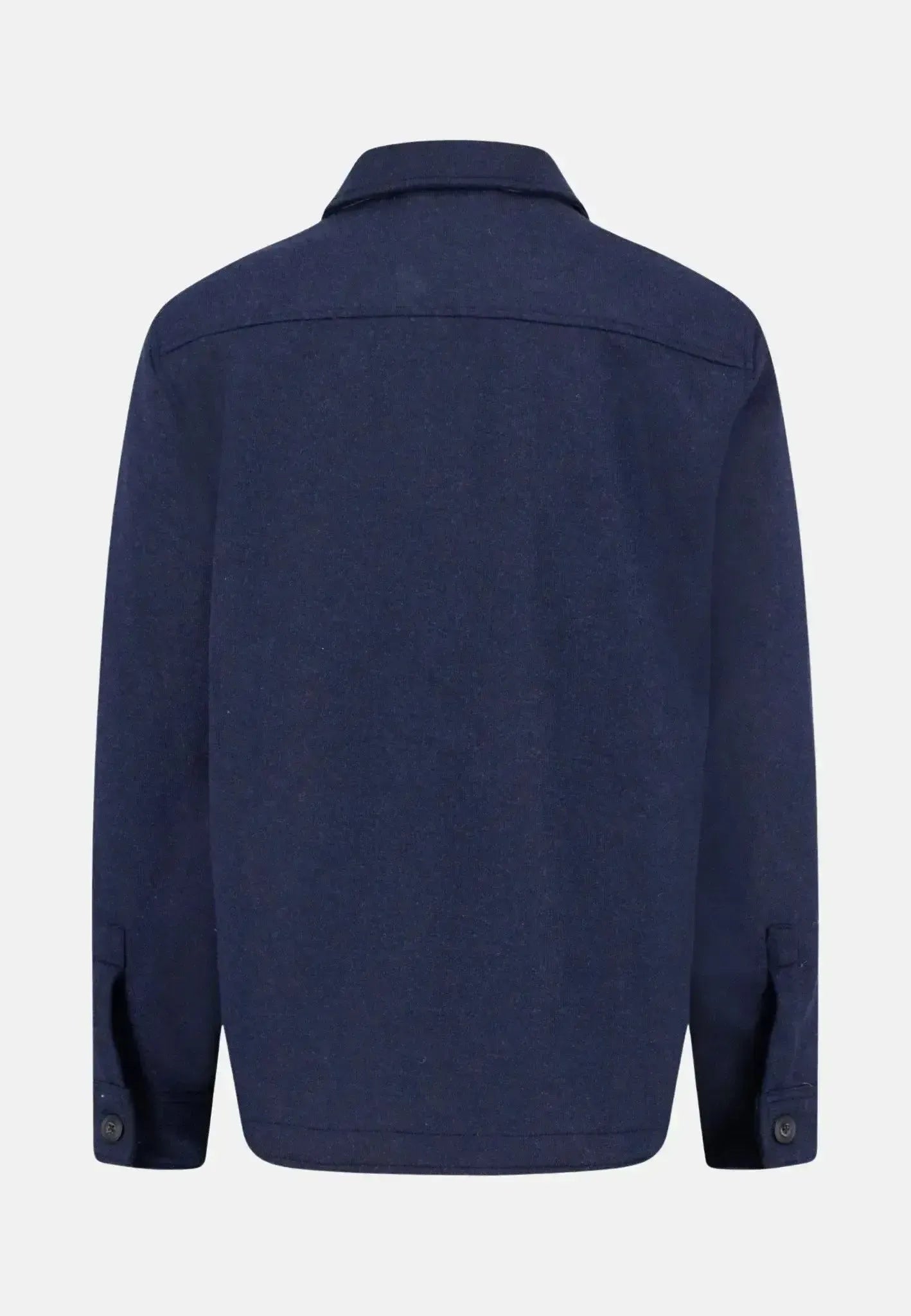 Fynch - Hatton Mens Wool Blend Melange Overshirt Dark Navy – 15102508-688-S | Studio DOS by Designer Outlet Sales