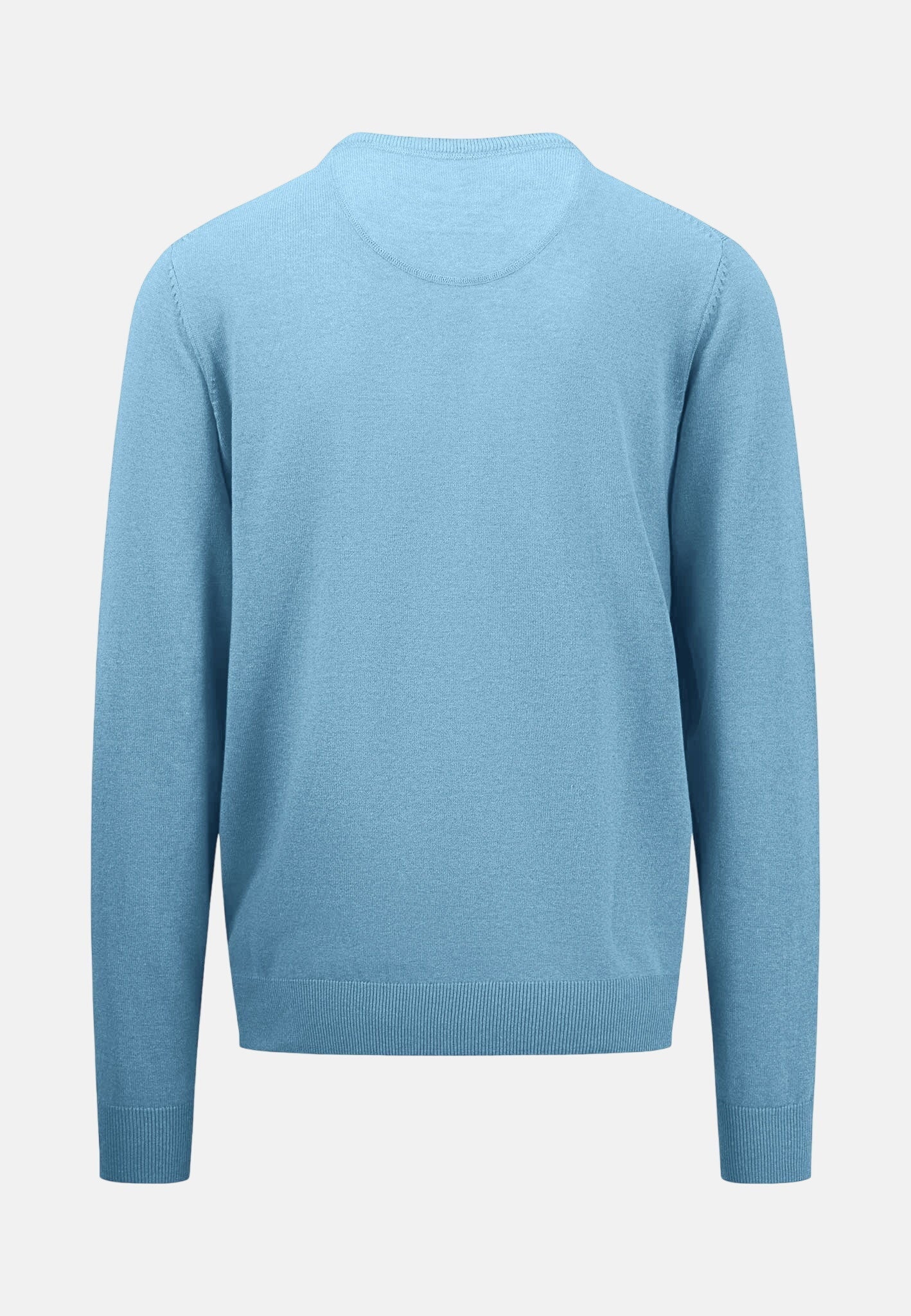 Fynch - Hatton Superfine Cotton Crewneck Knit Splashy Ocean – 1513210-629-S | Studio DOS by Designer Outlet Sales