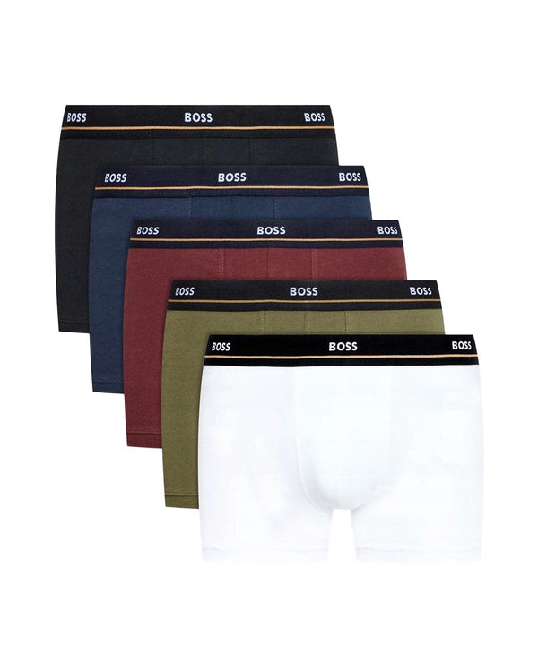 HUGO BOSS MENS 5 PACK ESSENTIAL TRUNKS MULTI-Designer Outlet Sales