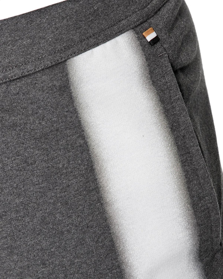 HUGO BOSS MENS AUTHENTIC SPRAY STRIPE TRACKSUIT PANTS GREY-Designer Outlet Sales