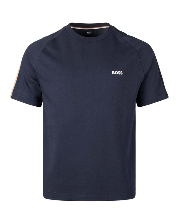 HUGO BOSS MENS ICONIC T-SHIRT DARK BLUE-Designer Outlet Sales