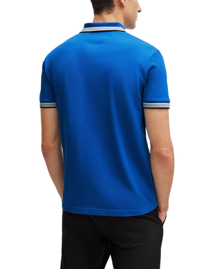 HUGO BOSS MENS PADDY POLO SHIRT ELECTRIC BLUE-Designer Outlet Sales