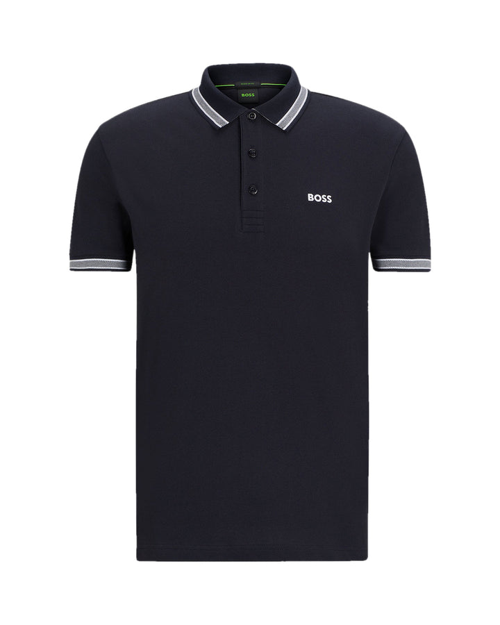 HUGO BOSS MENS PADDY POLO SHIRT NAVY-Designer Outlet Sales