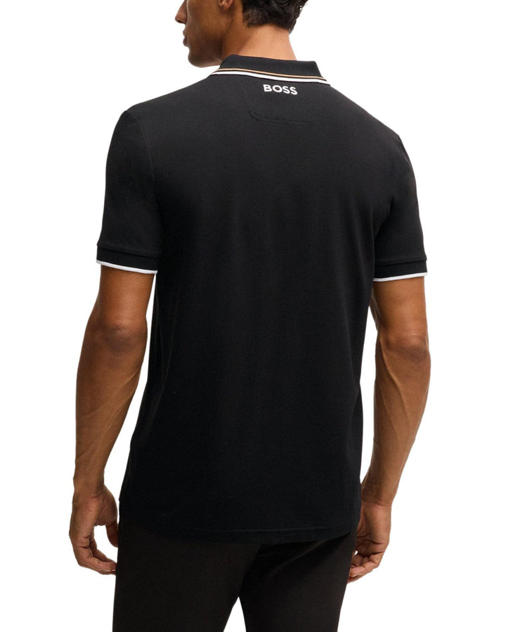 HUGO BOSS MENS PADDY PRO POLO SHIRT BLACK-Designer Outlet Sales