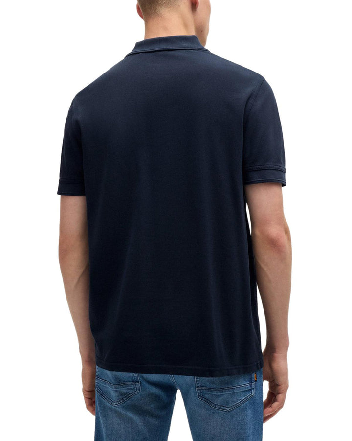 HUGO BOSS MENS PRIME POLO SHIRT NAVY-Designer Outlet Sales