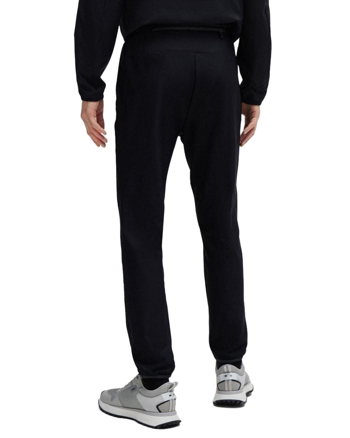 HUGO BOSS MENS QUICK DRY TRACKSUIT BOTTOMS BLACK-Designer Outlet Sales